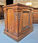 Victorian Quartersawn Oak Pedestal 