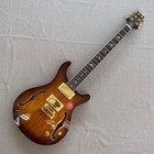 Semi Hollow Se Electric Guitar Spalted Maple Rounded Fret Edge Stainless Fret
