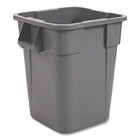Rubbermaid Commercial 353600gy 40 Gal Polyethylene Sq Brute Container - Gray New
