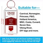 10 Pack Cruise Luggage Tag Holders For Carnival  Ncl  Princess  Msc Cruise Sh   