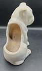 Vintage Ceramic Bulldog Figurine Planter