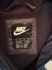 Nike Boys Windbreaker Jacket Hooded Full Zip Pockets Black Fleece Lined 6