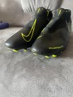 Nike Phantom Vsn Academy Fg Mg Black Volt Soccer Boots Us 10 5 Uk 9 5 Ao3258-007