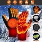 Winter Electric Mitten Heated Gloves Full Finger Warmer Usb Rechargeable Warm
