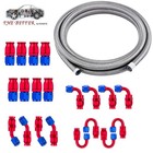 4an-6an-8an-10an Nylon Braided Ptfe Fuel Line 10ft 20ft With 20 Fitting Hose Kit