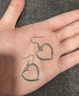 Simple Design Stud Dangle Hollow Heart Drop Earrings Women New Brand Fashion Ear