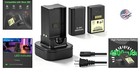 Dual Charging Dock With 2 Rechargeable Battery Packs For Xbox 360 Controllers