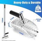 Sand Scoop For Metal Detecting heavy Duty Stainless Steel Metallic Color 