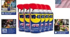8 Oz Wd-40 Multi-use 6-pack  Dual Spray Can For Electrical Safety   Maintenance