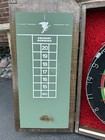Vintage Hand Crafted By Eagledarts Eagle Dartboard Cabinet And Board   Darts