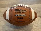 Wilson Silver   Black Omega Official Game Football Tan Leather Brand New Nfhs