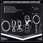 145pcs Key Chain Rings And Keychain Clips For Keychains  Lobster Claw Clasps And