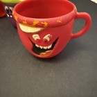 Vintage 1970s Pillsbury Funny Face Plastic Pitcher   6 Cups Lot Goofy Grape