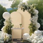 Full Sizes Wedding Party Arch Cover Spandex Fitted Arch Stand Covers Round Top 