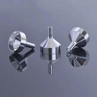 5pcs Mini Stainless Steel Funnels  Wide Mouth With Detachable Filter For Kitchen