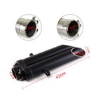 Exhaust System Muffler Tips Tail Link Pipe Black For Honda Cbr600rr F5 2005-2024