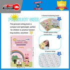 4pc Magic Grooved Handwriting Practice Copybook Set Reusable Tracing Books Fo   