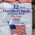 Vtg 1980s Men s Handkerchiefs Pack Of 12 Made In Usa White Nos Sealed Package