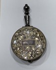 Antique Pocket Ashtray Sterling 950 Delicate And Ornate Incised Filigree Design