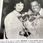 Louis Armstrong  satchmo  Signed Auto Original Press Photo Est Mid 50 s  8 X 10