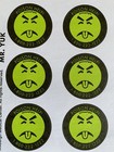Mr  Yuk Stickers 10 Stickers  1 Sheet  Poison Prevent Yuck Retro 80   s 90   s 