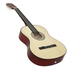 38  Natural Beginners Acoustic Guitar With Guitar Case  Strap  Tuner And Pick