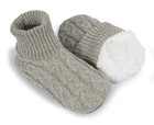  Fuzzy Slipper Socks For Women Non Slip House Socks With Grips 6-8 1 Pair Khaki