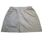 Capol Womens Golf Skort Size Large Gray Elastic Waist Athleisure Skirt 4 Pockets