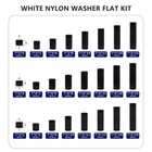 795pcs Nylon Round Spacer Non-thread Plastic Standoff Assortment Kit Black Ny   