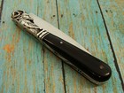 Big Le Berger France Corsican Vendetta Silver Ram Horn Pocket Knife Frenchknives