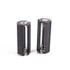 2pcs Cylindrical Case Plastic Battery Holder For 3 X Aaa Battery Converter Box