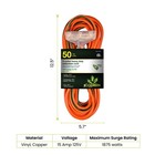 Go Green Power Inc  Power Gg-15150 14 3 50 Sjtw 3-outlet Heavy Duty