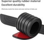 4pcs Car Door Sill Protector Anti-scratch Rubber Threshold Guard Universal
