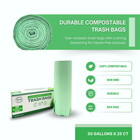 Fpn Trash Bags 30 Gallon 25 Pcs 0 67 Mil Compostable Garbage Bag With Handle Tie