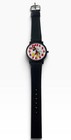 Vintage Lorus Disney Mickey Mouse Quartz Watch Red Numbers Black Band