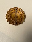 Keystone Fire Department  Uniontown  Pa Enameled Brass Badge