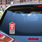 This Way Up Vinyl Sticker For Laptop Car Decal Boat Aussie Funny