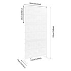 Steel Privacy Fence Screen - Modern Decor Panels Divider 90  190 Cm For Garden