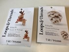 Felting Kit 2 Packs Loops   Threads Reindeer   Acorn New      