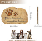 Dog Memorial Stone Dog Garden Memorial Stone Paw Prints Pet Headstone Resin
