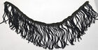 Antique Mourning Victorian Edwardian Adornment Beaded Fringe 3  X 14 