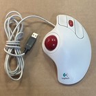 Logitech Trackman Marble Wheel Ball Usb Computer Mouse Model T-bb13 804335-0000