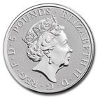 2019 Great Britain Queen s Beast Yale Of Beaufort 2 Oz Silver Coin Bu