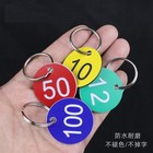 1-200 Plastic Number Tags Round Number Sign Number Plate With Metal Rings Hanger