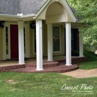 For 8  Endura-aluminum Acadian Style Columns  Textured White Finish