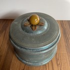 Vintage Antique Powder Puff  Metal Trinket Music Box Swiss Made Drink To Me Only