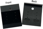 100pcs 1 8 X 2 Inch Black Velvet Plastic Hanging Earring Cards Earring Card Hold