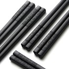 5 Pairs Chopsticks Reusable Dishwasher-safe Anti-skid Cherry Blossom Chopsticks
