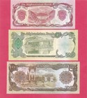 Afghanistan 100 500 1000 Afghani 1990 Uncirculated Set Of 3