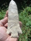 Huge Etley Arrowhead Knife Spear Point